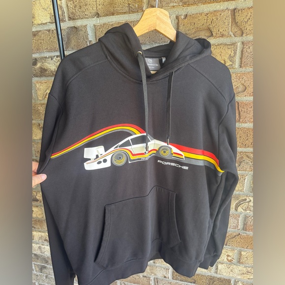 Porsche ANDIAL Logo 935-L Moby Dick Black Cotton Blend Unisex Sweatshirt Medium - Picture 7 of 16